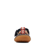 Clarks Tiny Flower Navy Patent