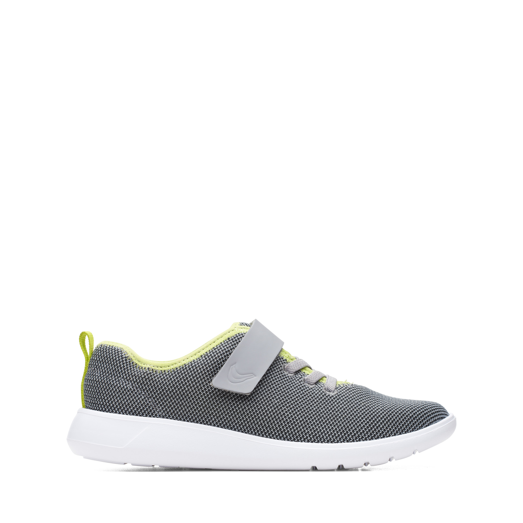 Clarks Scape Weave Grey Lime Junior