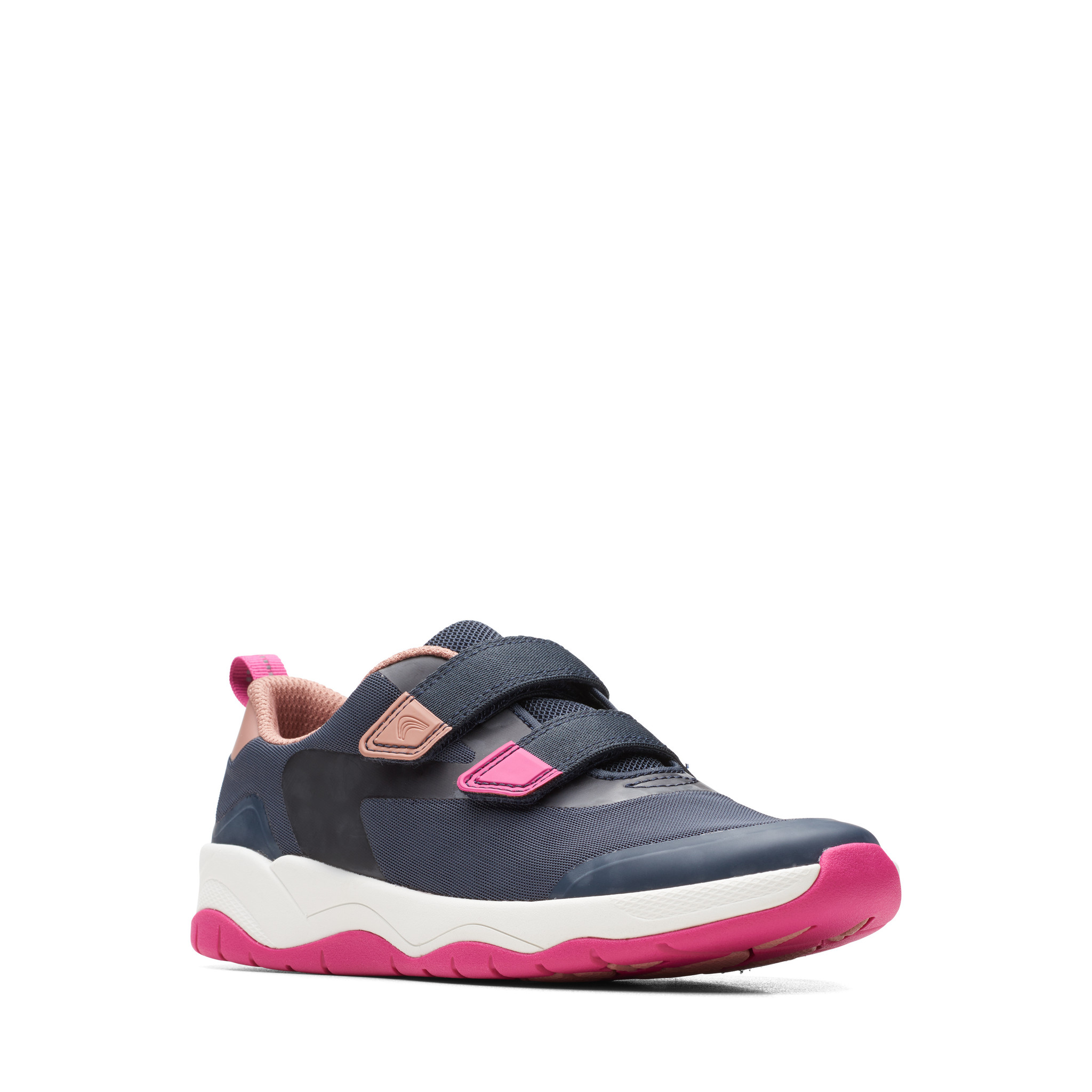 Clarks ClowderRace Navy Pink Youth