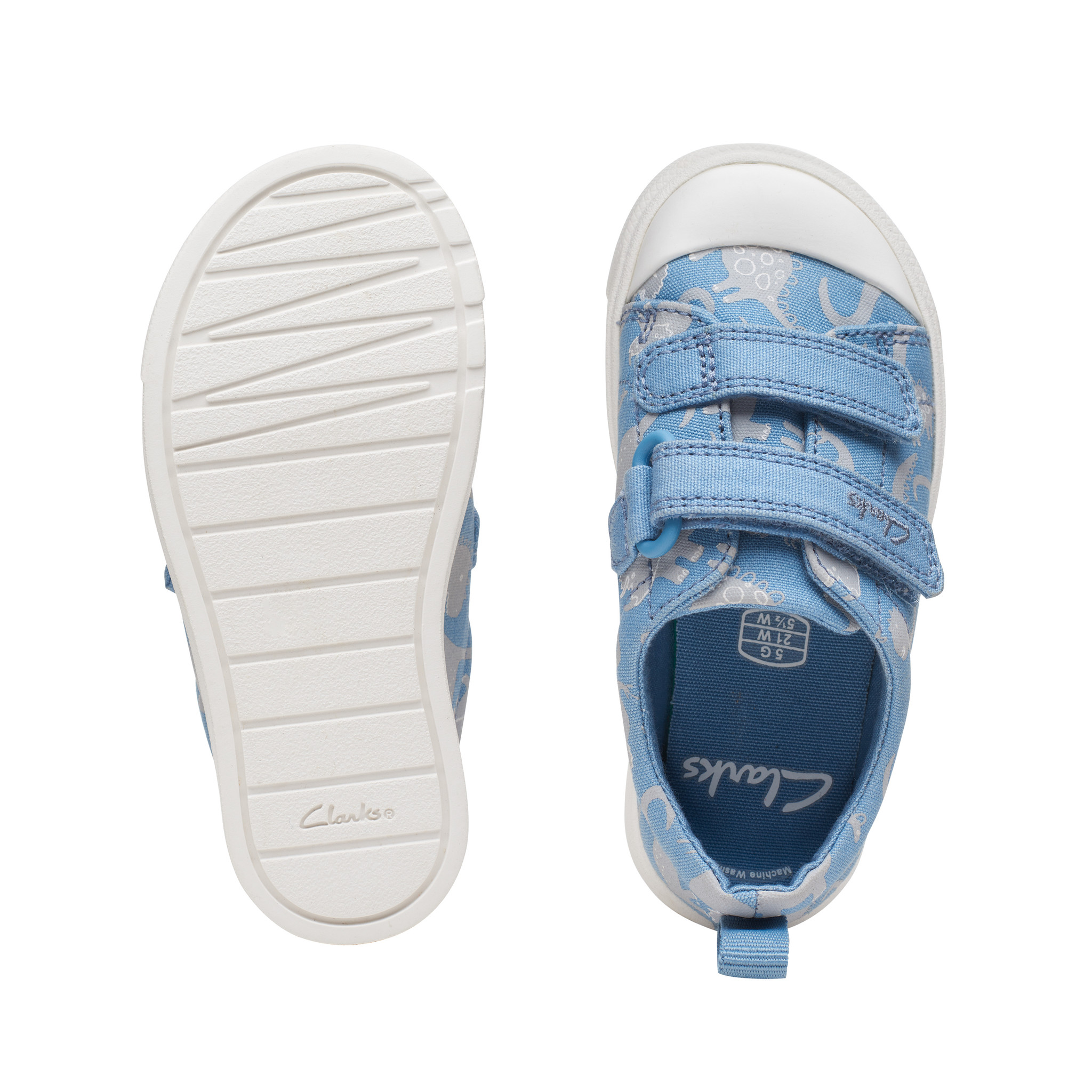 Clarks City Bright Blue Multi Infant