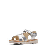 Clarks Crown Flower Silver Infant