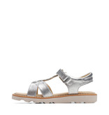 Clarks Crown Flower Silver Infant