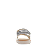 Clarks Crown Flower Silver Junior