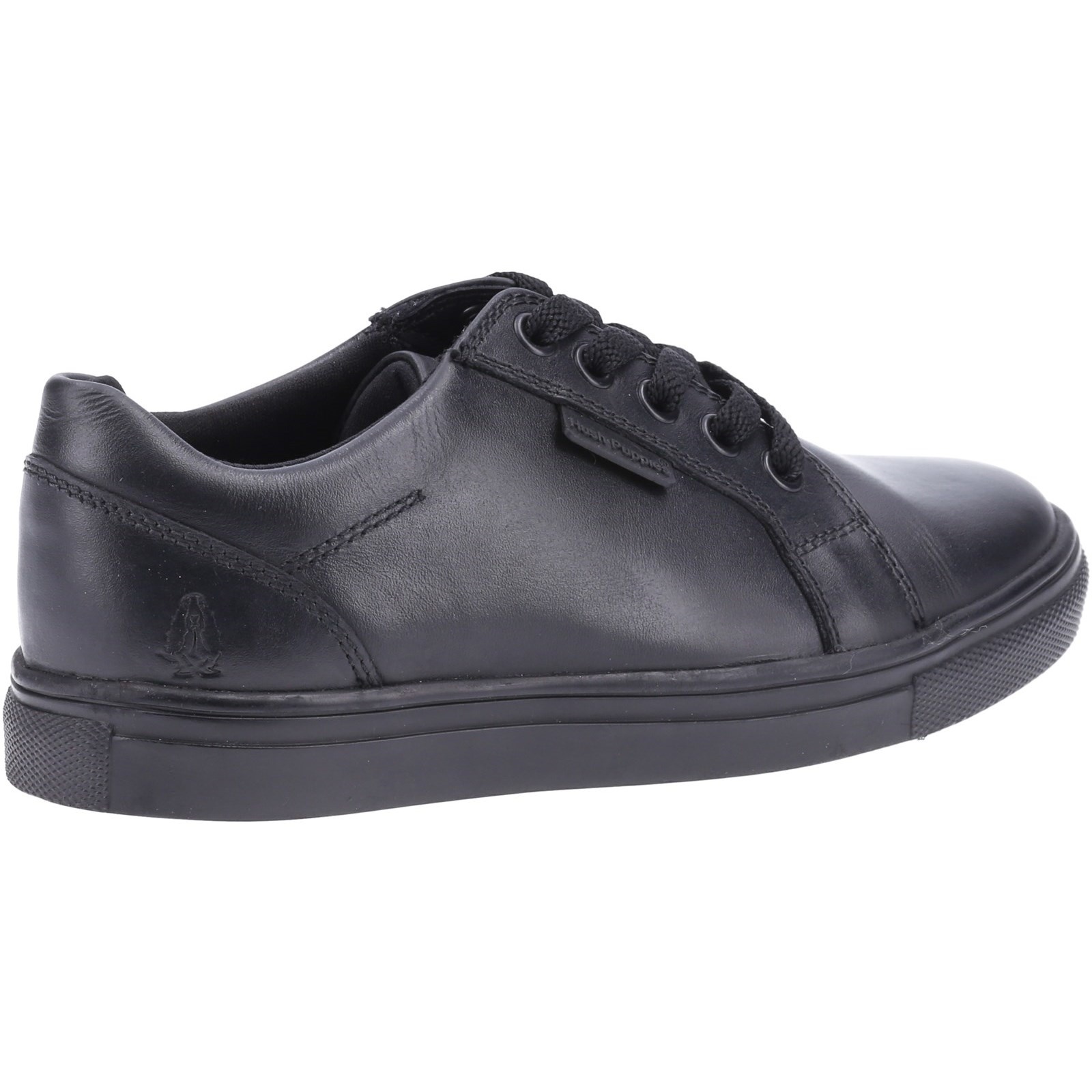 Hush Puppies Sam Black Leather