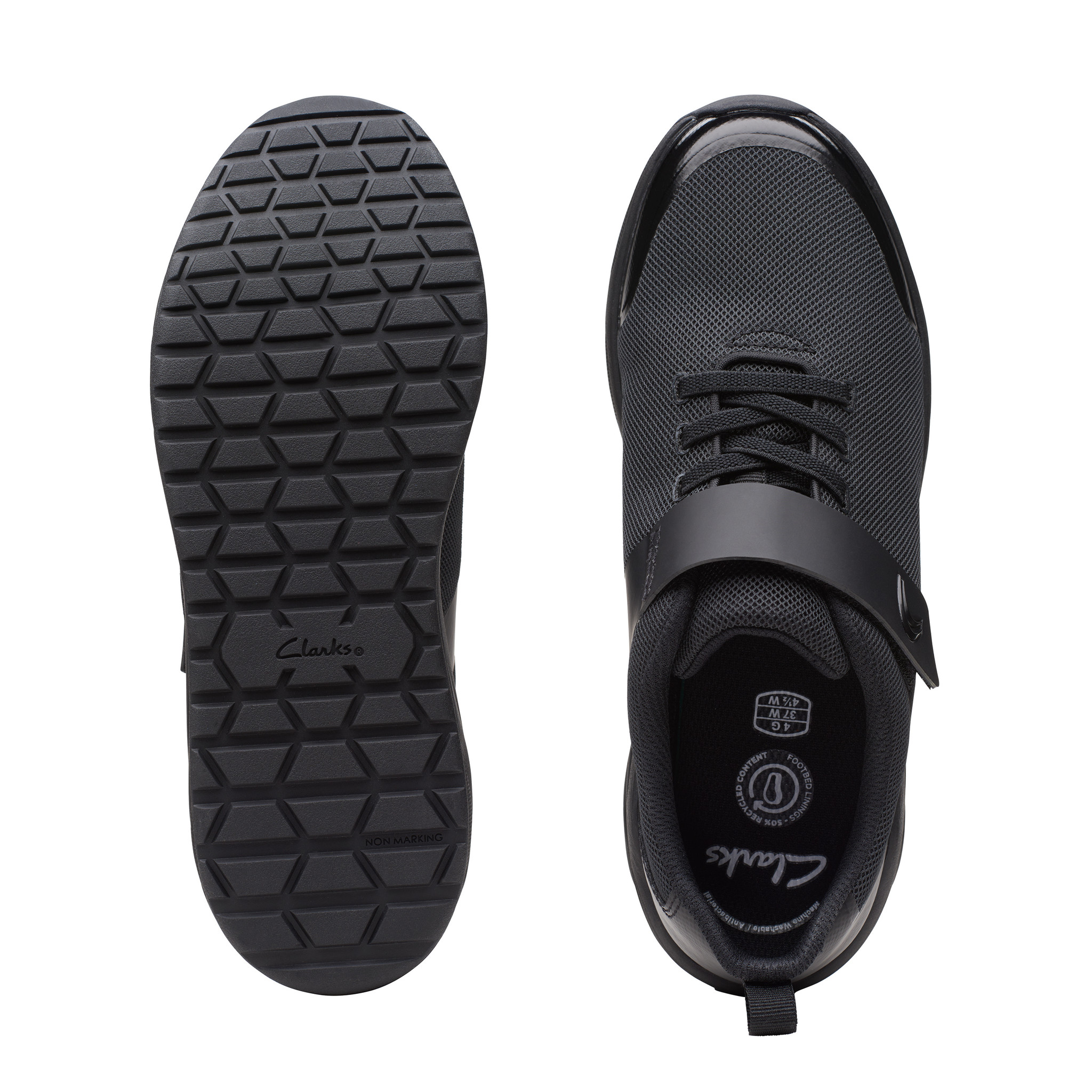 Clarks Aeon Pace Black Junior