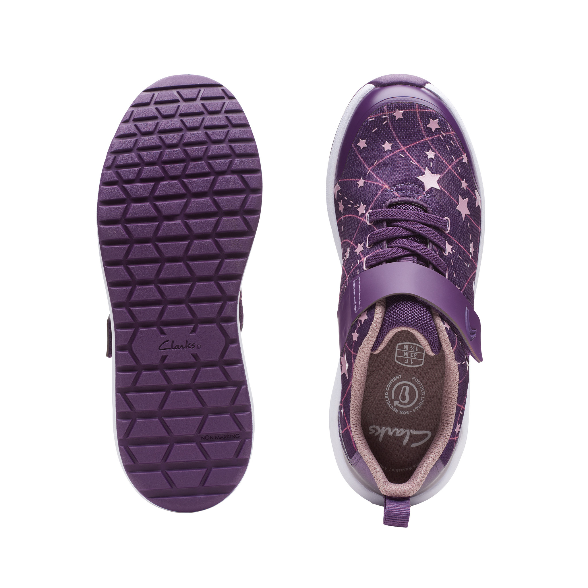 Clarks Aeon Late Purple Combi Yoth Plus