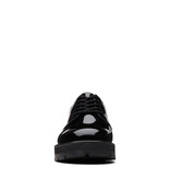 Clarks Prague Lace Junior Black Patent