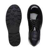 Clarks Prague Lace Junior Black Patent