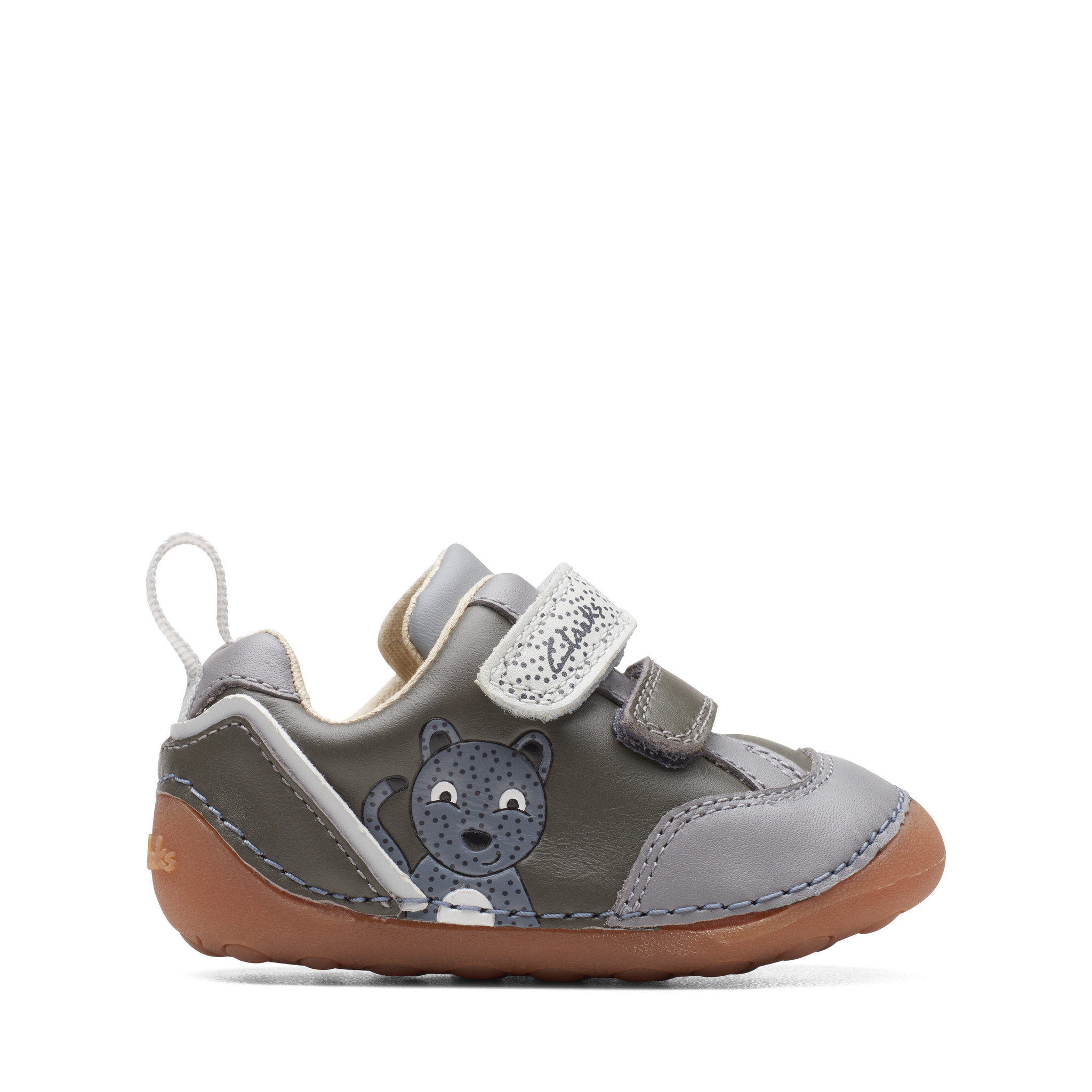 Clarks Tiny Print Grey Combi