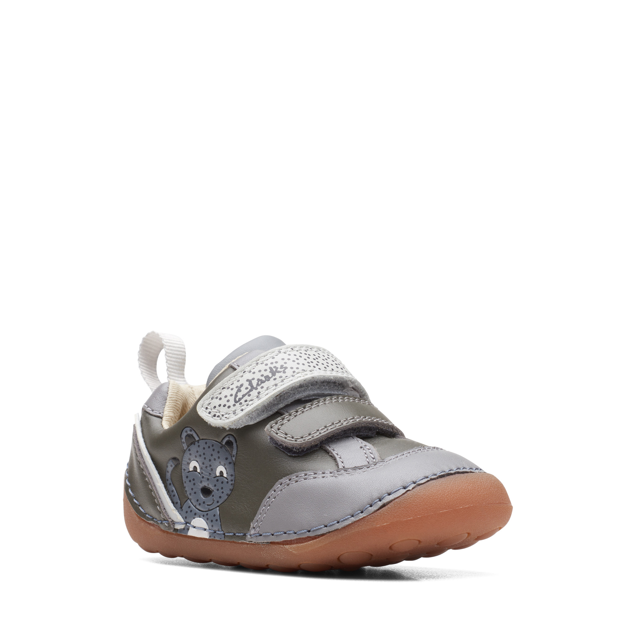 Clarks Tiny Print Grey Combi