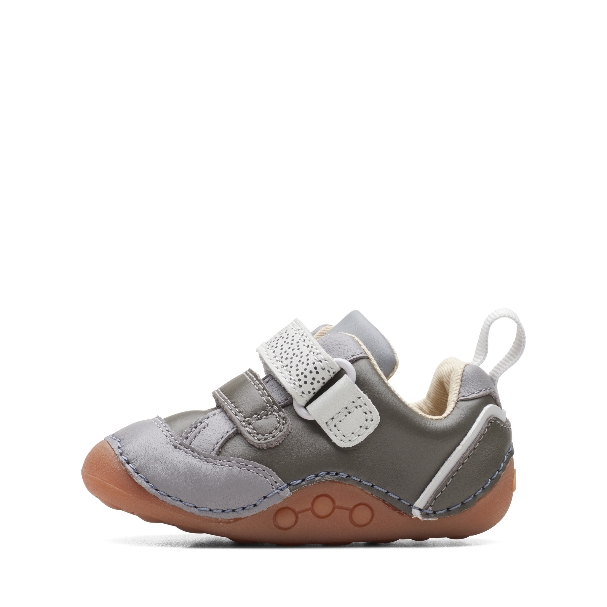 Clarks Tiny Print Grey Combi