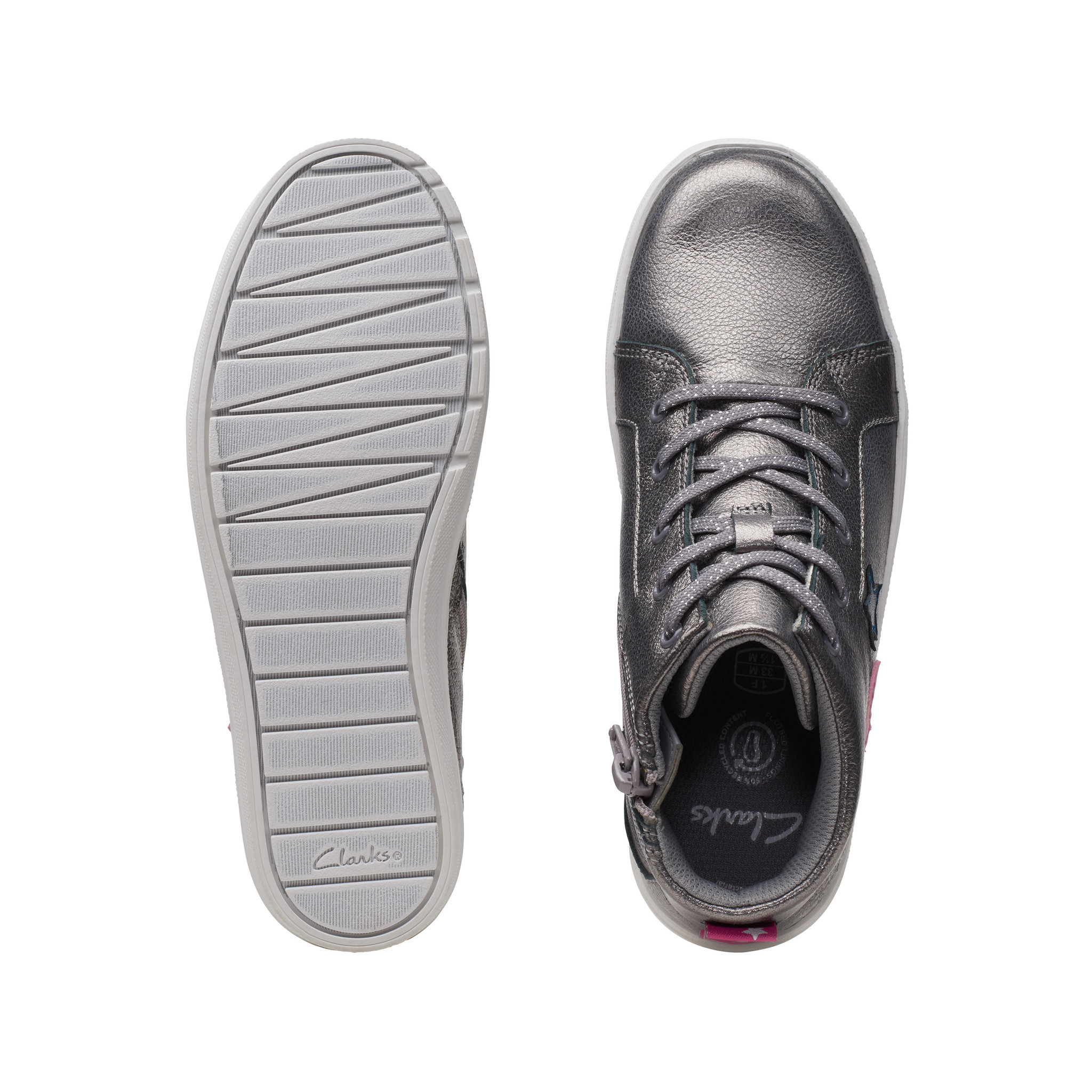 Clarks Nova City Gun Metal Junior