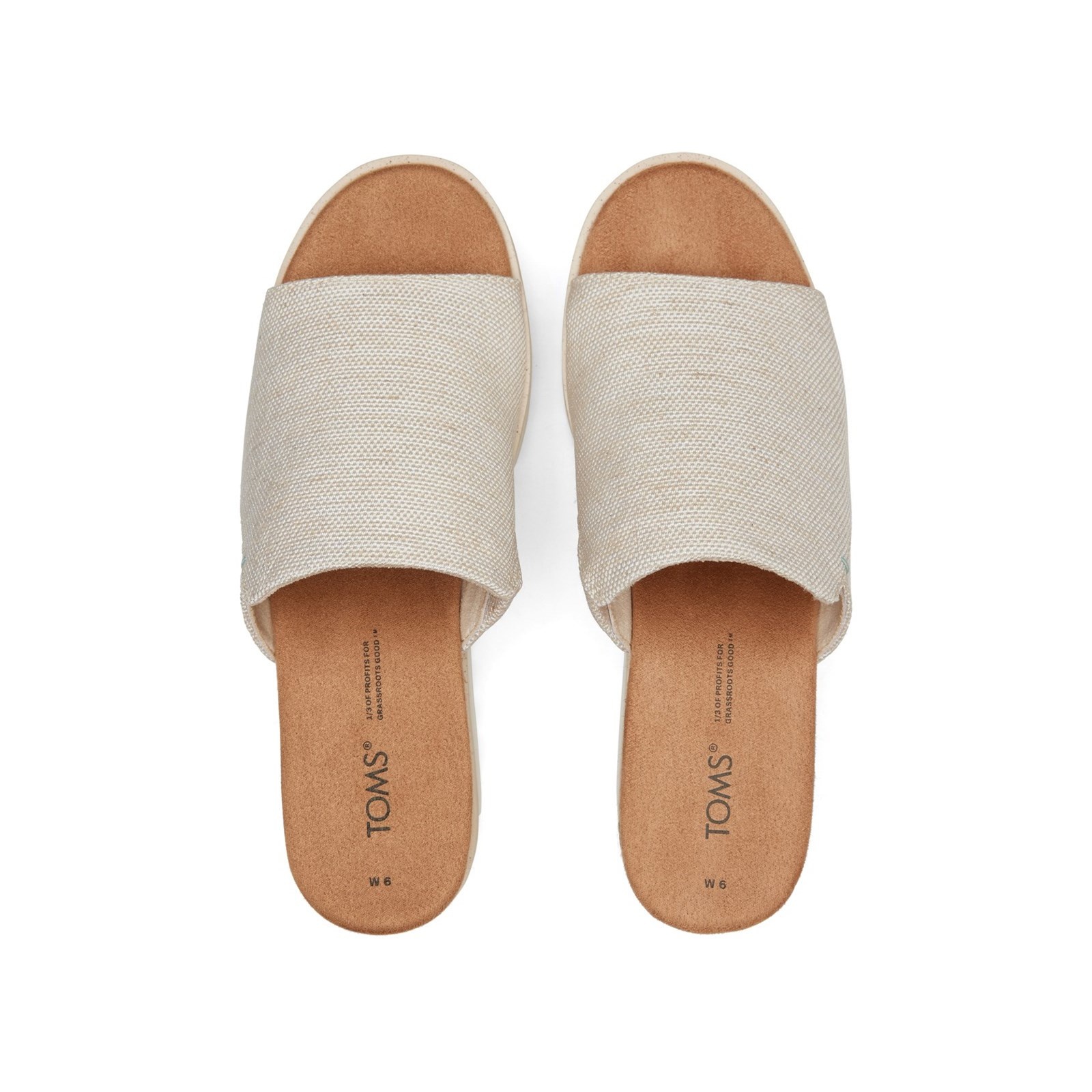 Toms Girls Diana Mule Natural Yarn Dye - Shoes for Children