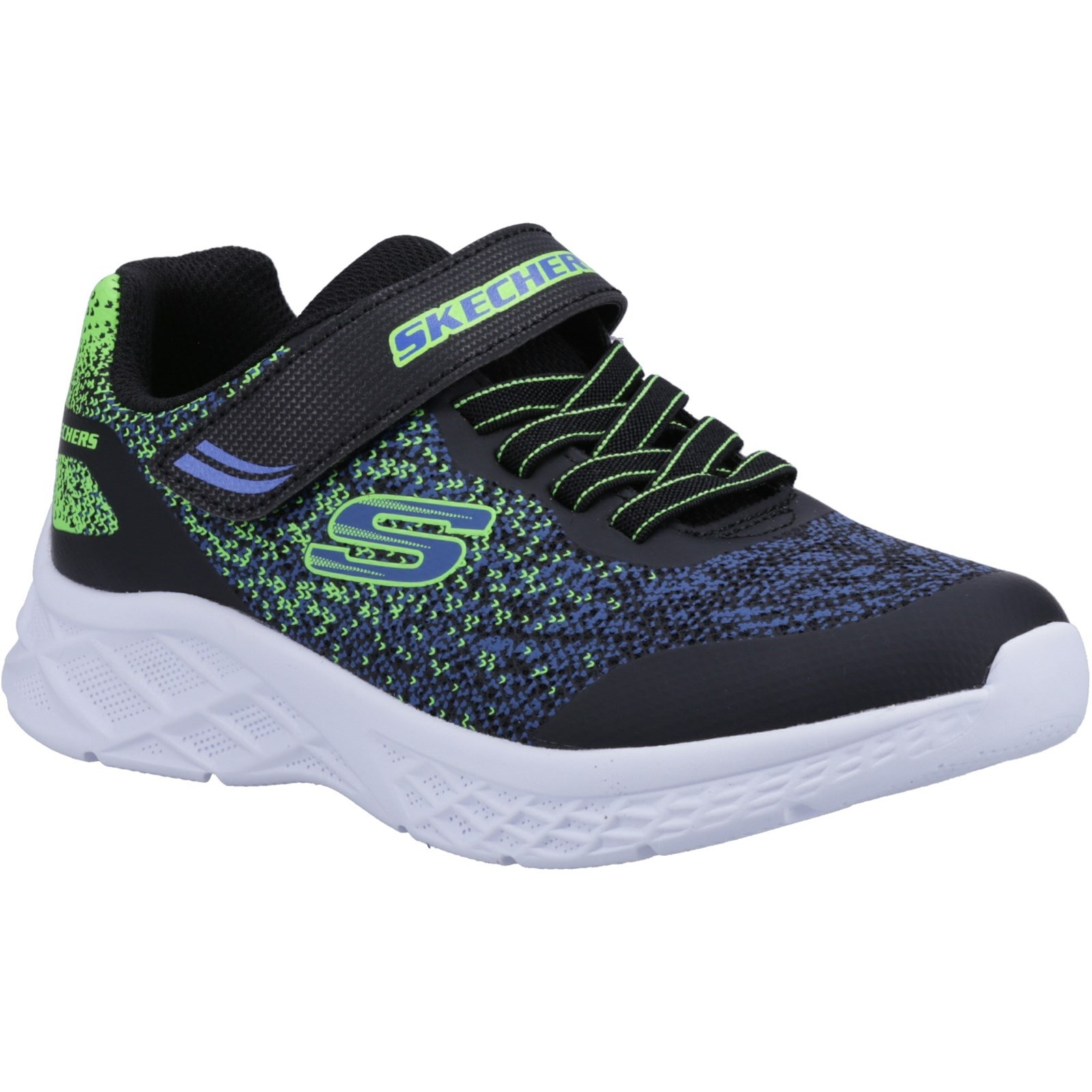 Skechers Microspec 2.0 Black/Blue/Lime