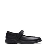 Clarks Jazzy Jig Black Leather Infant