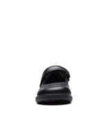 Clarks Jazzy Jig Black Leather Youth