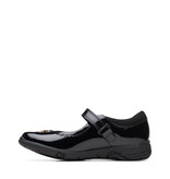 Clarks Relda Sea Junior Black Patent