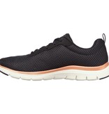 Skechers Flex Appeal Brilliant View Black Rose Gold