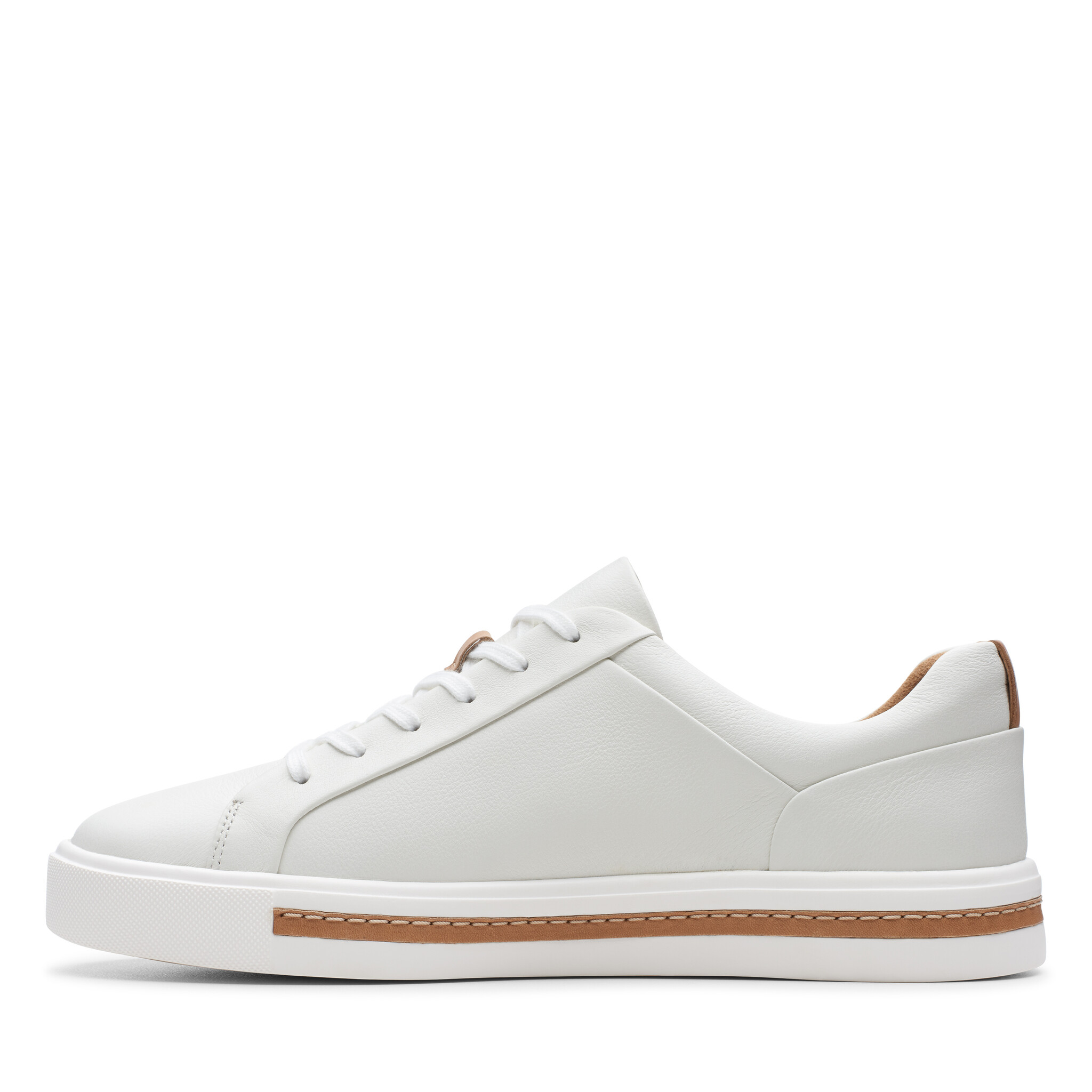 Clarks Un Maui Lace White Leather