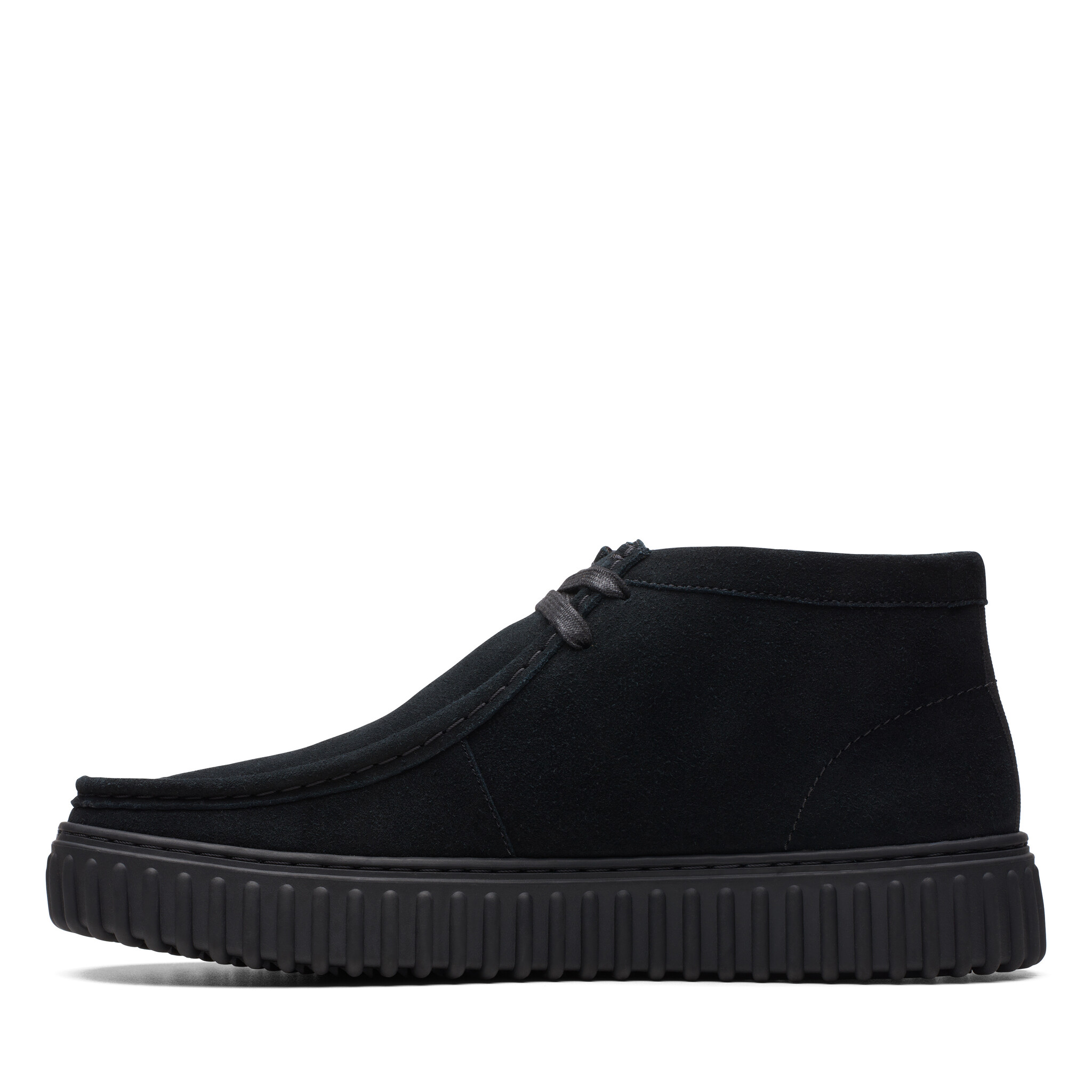 Clarks Torhill Hi Black Suede