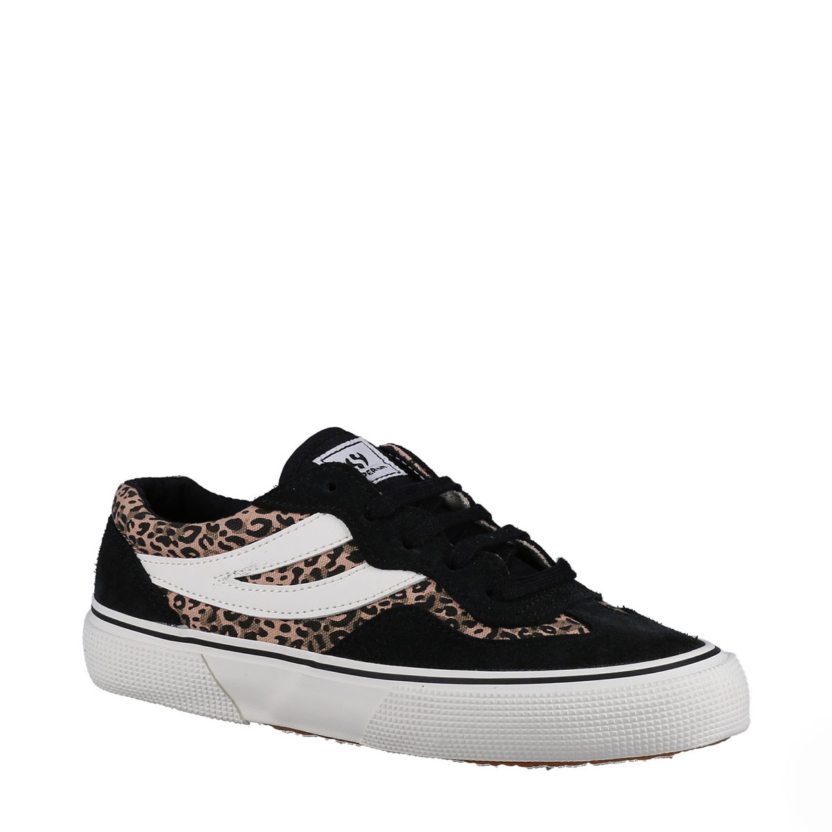 Superga 2941 Revolley Black Micro Leopard