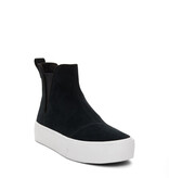 Toms Fenix Platform Chelsea Black Suede