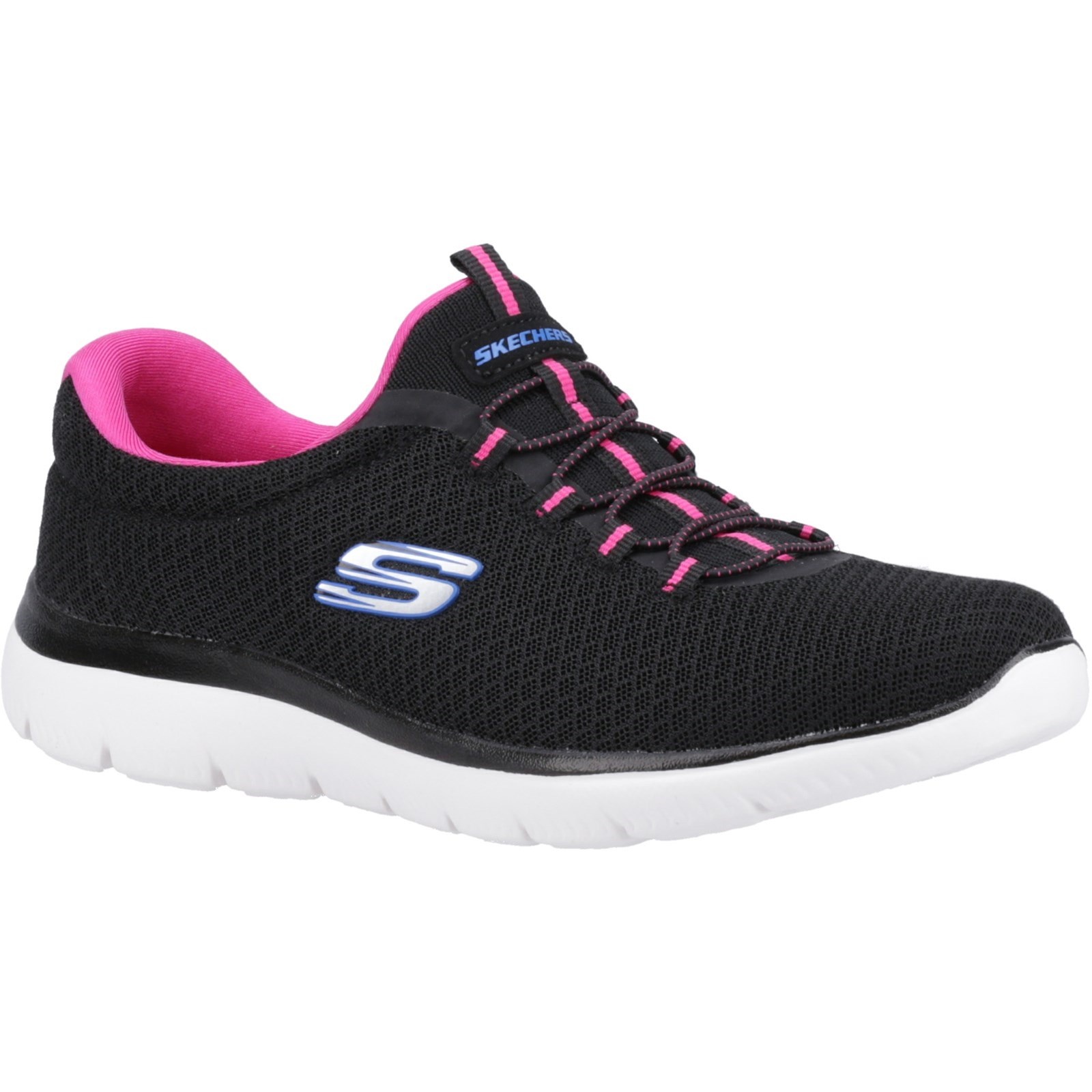 Skechers Summits Black/Hot Pink