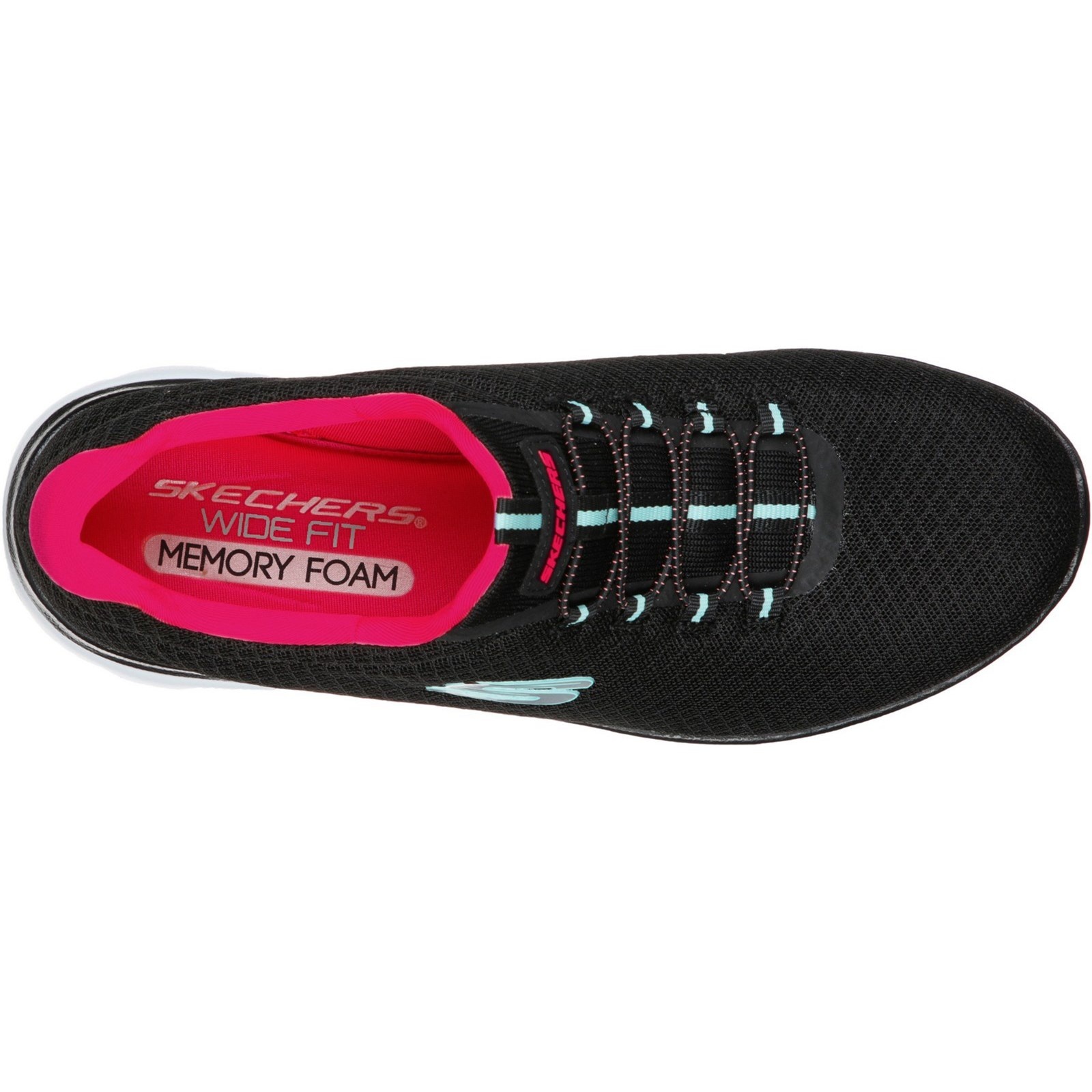 Skechers Summits Black/Hot Pink