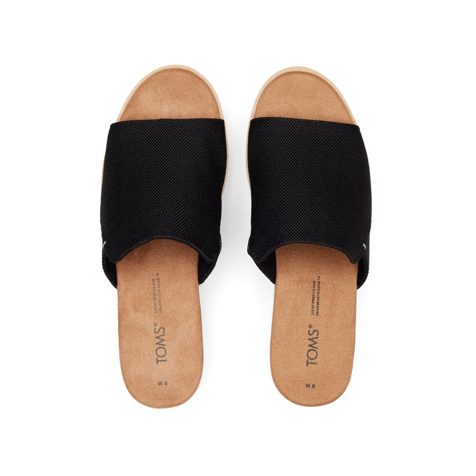 Toms Diana Mule Black Heavy Canvas