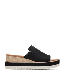 Diana Mule Black Heavy Canvas