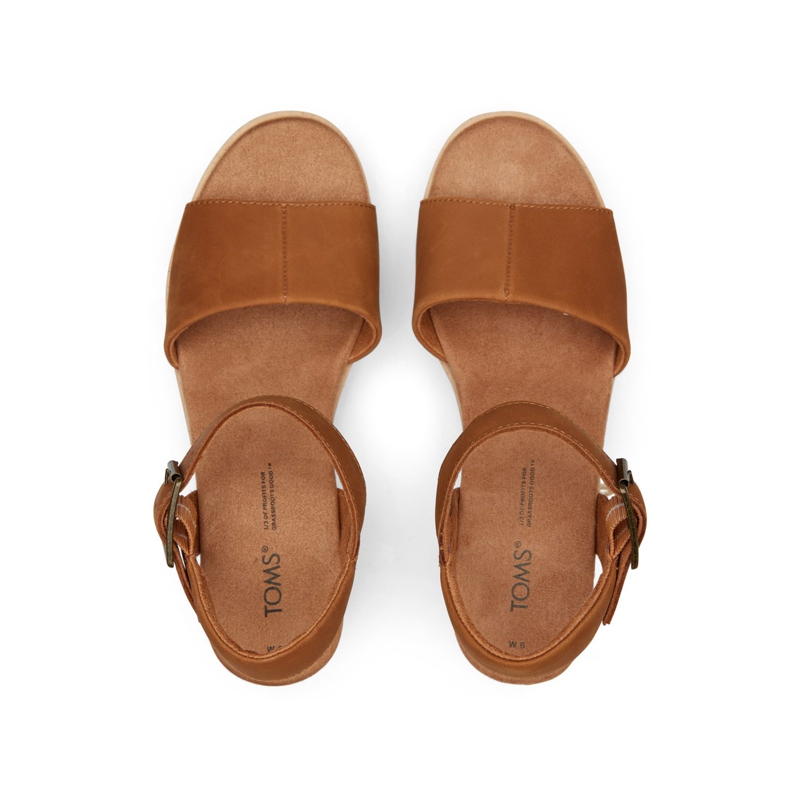 Toms Diana Tan Leather