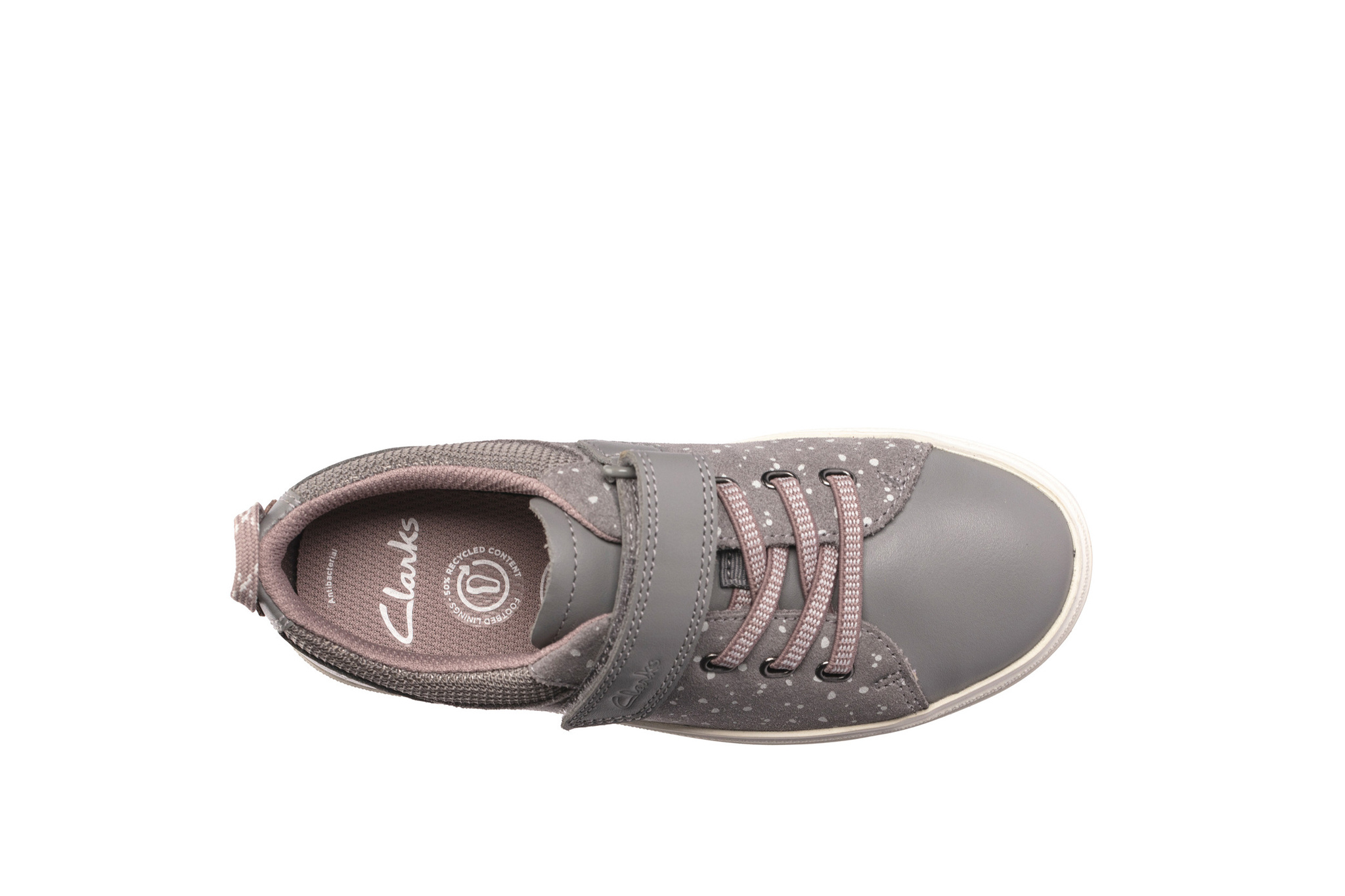 Clarks Nova Beat Grey Combi Junior