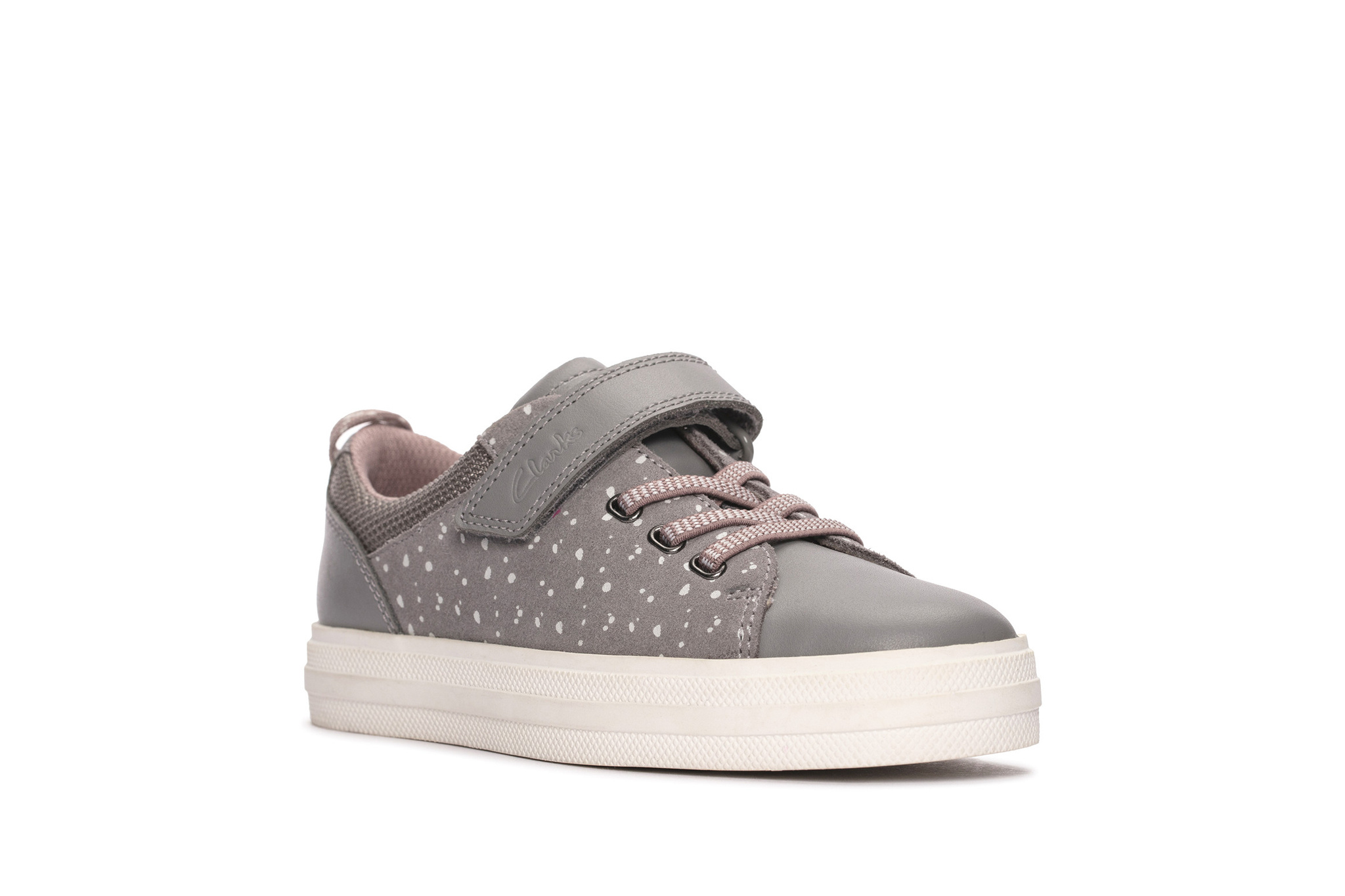 Clarks Nova Beat Grey Combi Junior