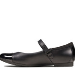 Clarks Scala Gem  Black Leather Infant