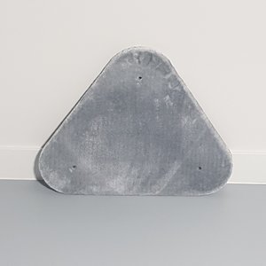 RHRQuality Triangular Middle Plate - 60x50 Maine Coon Fantasy Light Grey