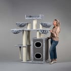 RHRQuality Cat Tree Cat Paradise Plus Light Grey