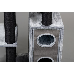 RHRQuality Cat Tree Cat Paradise Blackline Light Grey