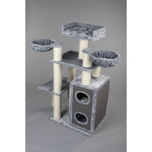 RHRQuality Cat Tree Cat Paradise Light Grey