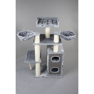 RHRQuality Cat Tree Cat Paradise Light Grey