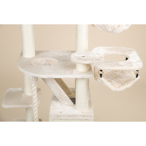 RHRQuality Cat Tree Cat Penthouse Crown Cream