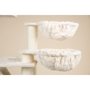 RHRQuality Cat Tree Cat Penthouse Plus Cream