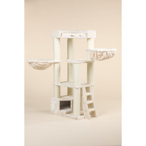 RHRQuality Cat Tree Corner Coon Cream