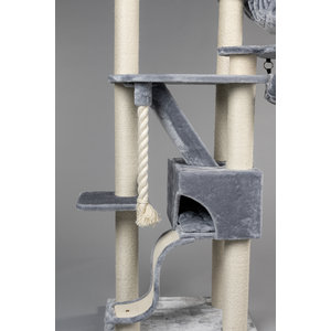 RHRQuality Cat Tree Kilimandjaro de Luxe Crown Light Grey