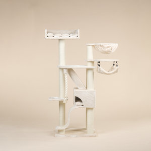 RHRQuality Cat Tree Kilimandjaro de Luxe Crown Cream