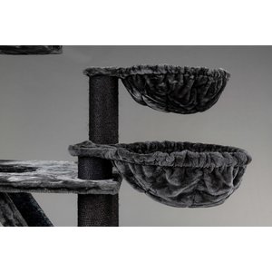 RHRQuality Cat Tree Kilimandjaro de luxe Plus Blackline Dark Grey