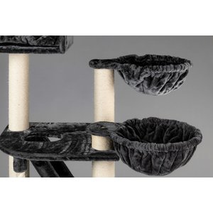 RHRQuality Cat Tree Kilimandjaro de Luxe PLUS Dark Grey