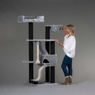 RHRQuality Cat Tree Kilimandjaro de Luxe Blackline Light Grey