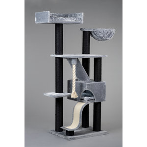 RHRQuality Cat Tree Kilimandjaro de Luxe Blackline Light Grey