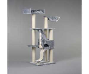 small grey cat tree
