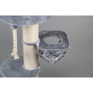 RHRQuality Cat Tree Maine Coon Sleeper Crown Light Grey